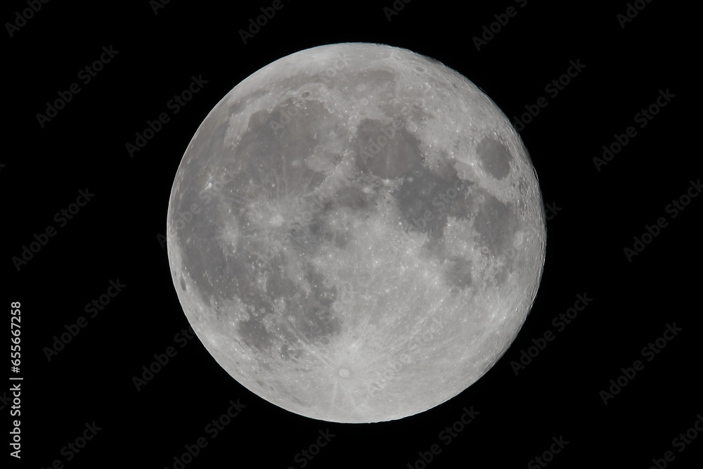 Obraz premium Vollmond über NRW