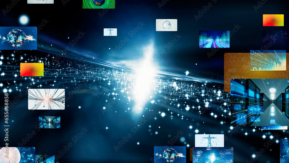 Digital contents concept. NFT. Non-fungible token. Image generation AI. Digital contents concept. NFT. Non-fungible token. Image generation AI.