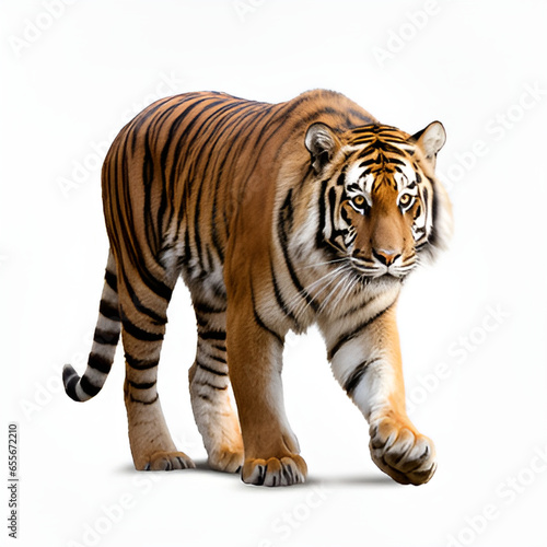 tiger on whitetiger, animal, cat, feline, wildlife, mammal, wild, zoo, bengal, nature, predator, stripes, carnivore,  photo