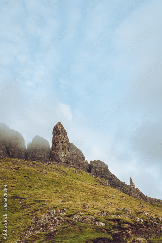 Old Man of Storr  Landscpae View Scotland Isle of Skye