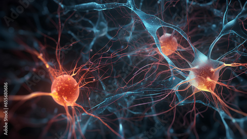 Neuron network in the brain © Kubira_ph
