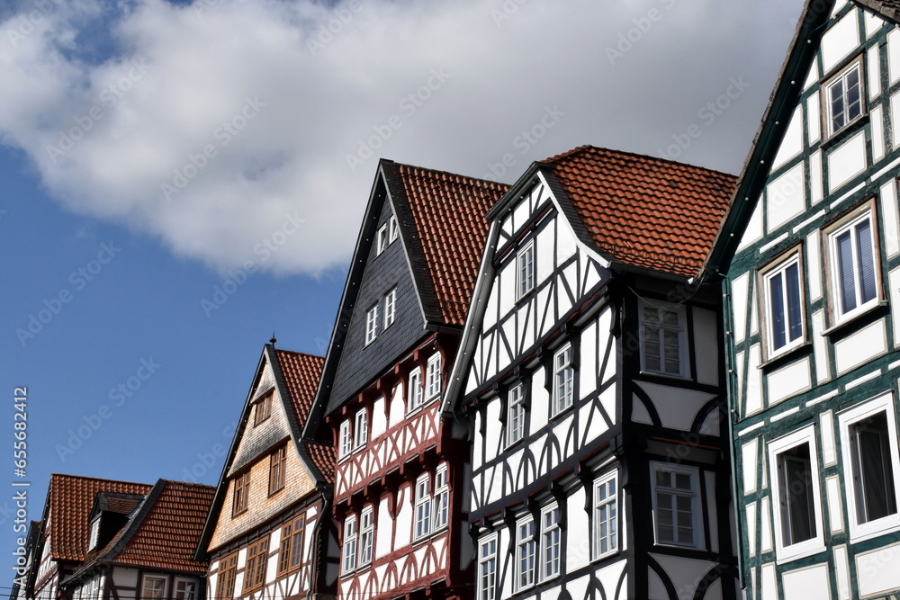 Malerische Fachwerkhäuser in Fritzlar Malerische Fachwerkhäuser in Fritzlar