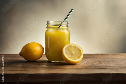 lemon juice in glass 