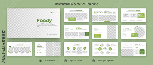 Food and restaurant PowerPoint presentation design template