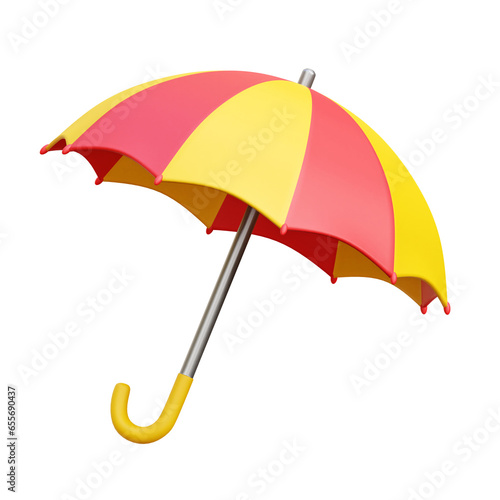 Umbrella 3d Icon Illustrations