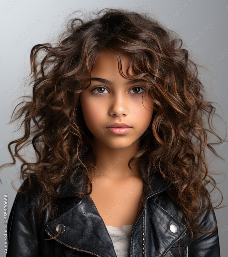 Indian Teen in Denim Radiating Graceful Beauty Indian Teen in Denim Radiating Graceful Beauty