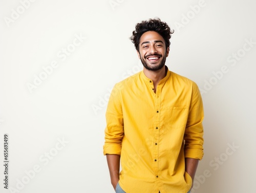 Lively Indian boy in Stylish Outfit Radiating Modern Confidence