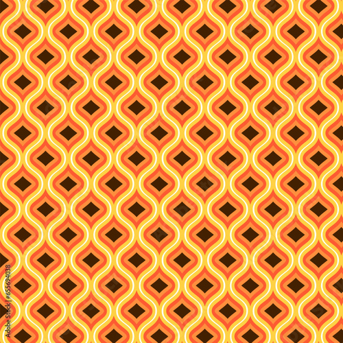 Abstract background with a retro styled wallpaper design