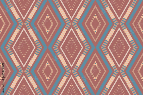 Ikat Damask Paisley Embroidery Background. Ikat Diamond Geometric Ethnic Oriental Pattern Traditional. Ikat Aztec Style Abstract Design for Print Texture,fabric,saree,sari,carpet.