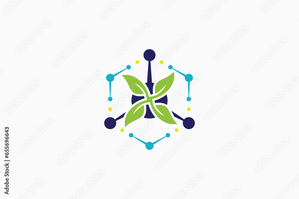 green tech logo design with technology concept green tech logo design with technology concept