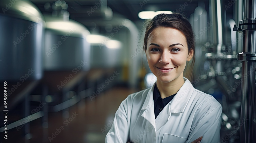 Fototapeta premium Food factory inspector