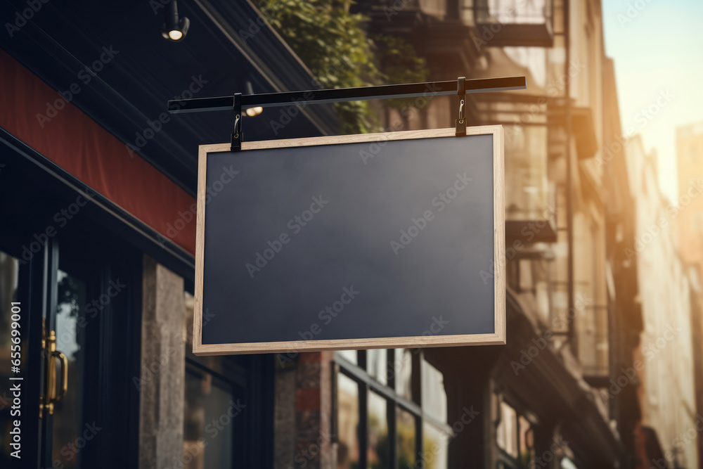 Blank shop or store frame signage sign design mockup isolated, hanging in the air. Signboard for logo presentation. Clear template, black and white Blank shop or store frame signage sign design mockup isolated, hanging in the air. Signboard for logo presentation. Clear template, black and white