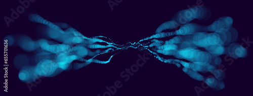 Bright blurred lights vector transparent effect illustration, abstract bokeh background with depth of field effect, city nightlife, festive and dreamy.