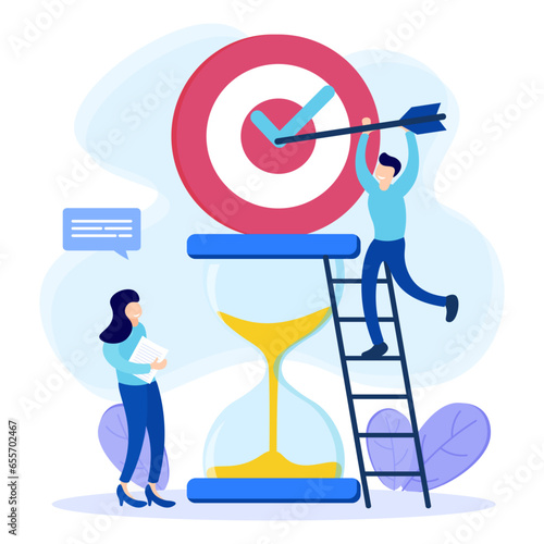 Illustration vector graphic cartoon character of priorities