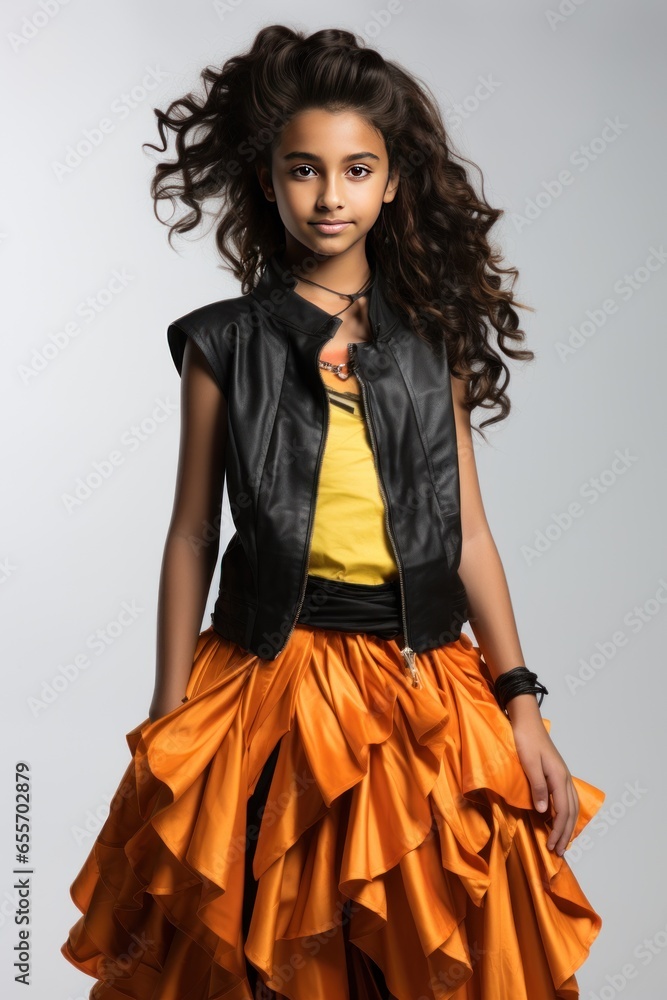 Young Indian Fashion Prodigy in Avant-Garde Outfit