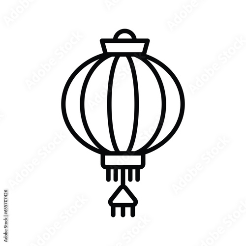 Traditional chinese lantern, chinese paper lantern, decoration accessory, icon of lantern