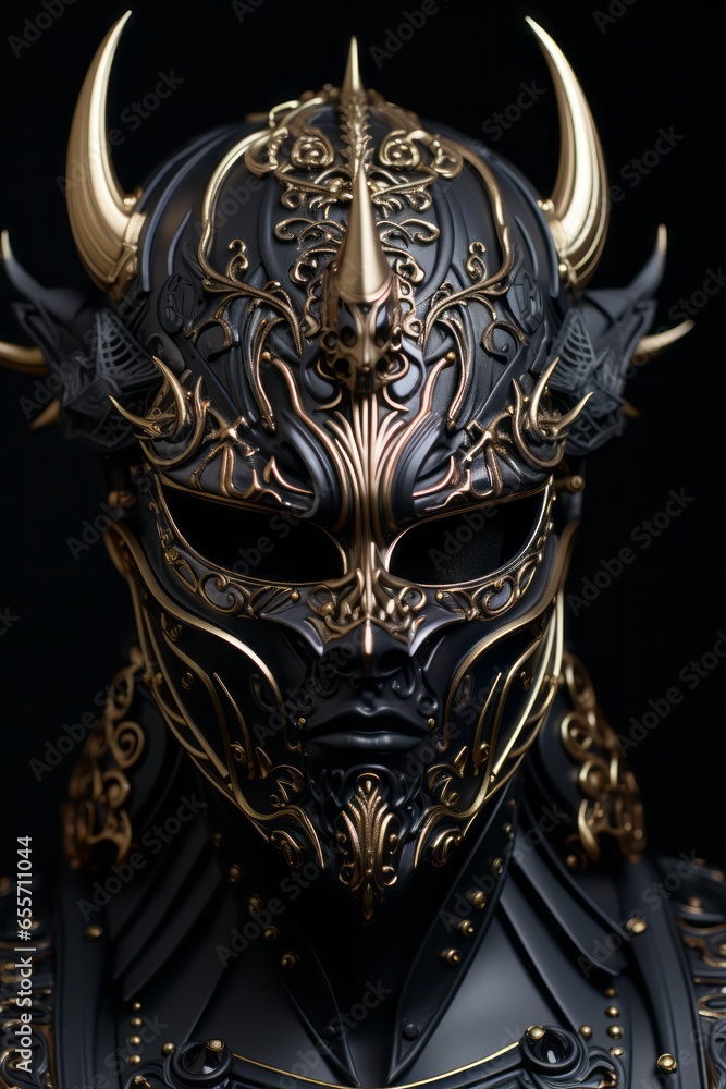 dark fantasy knight's helmet 