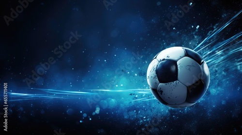 Football or soccer ball background © romanets_v