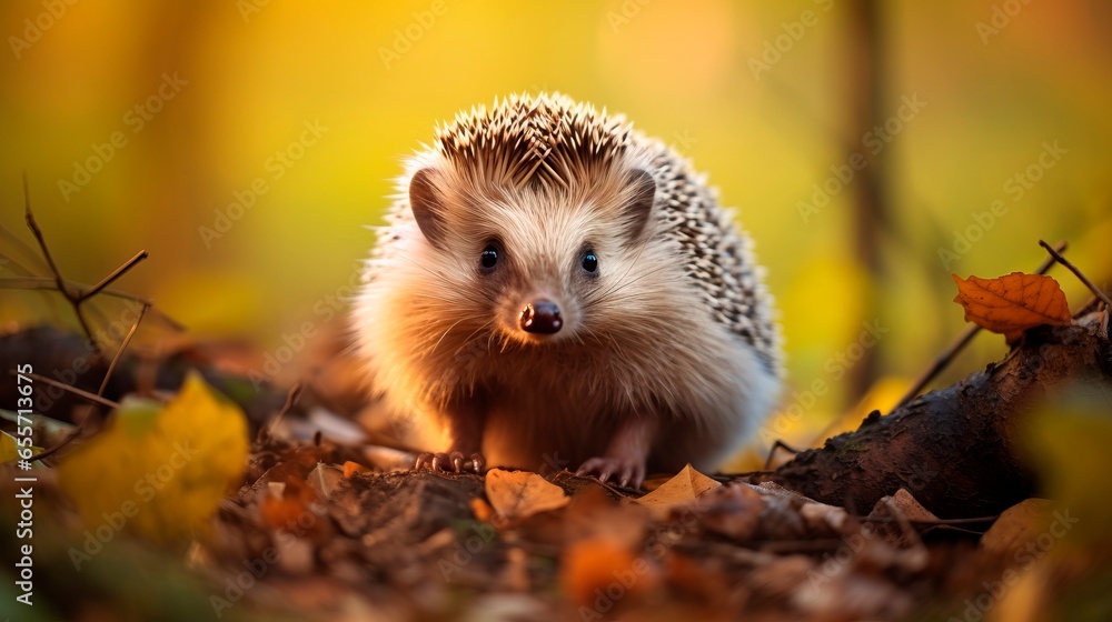 Fototapeta premium Hedgehog in the forest