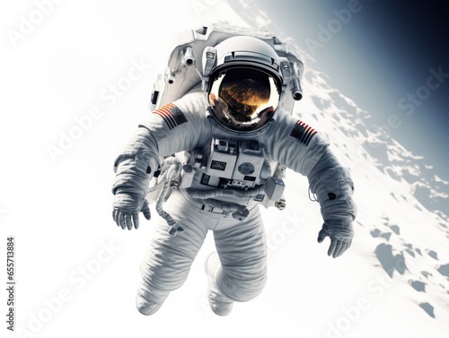 Artistic Clipart of an Astronaut Exploring the Unknown