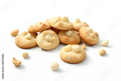White Chocolate Macadamia Nut Cookies 3d 