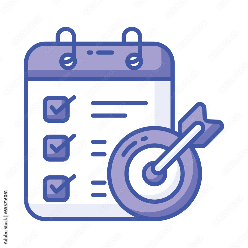 Get your hands on this catchy icon of task goal in trendy style, ready to use icon Get your hands on this catchy icon of task goal in trendy style, ready to use icon