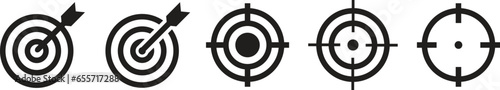 Goal.Set of goals. Target icon. Target, call, goal icon.Vector.