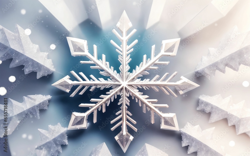 Frozen Elegance The Intricate Beauty of a Single Snowflake ai generated Frozen Elegance The Intricate Beauty of a Single Snowflake ai generated
