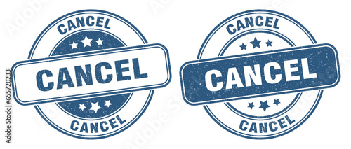cancel stamp. cancel label. round grunge sign