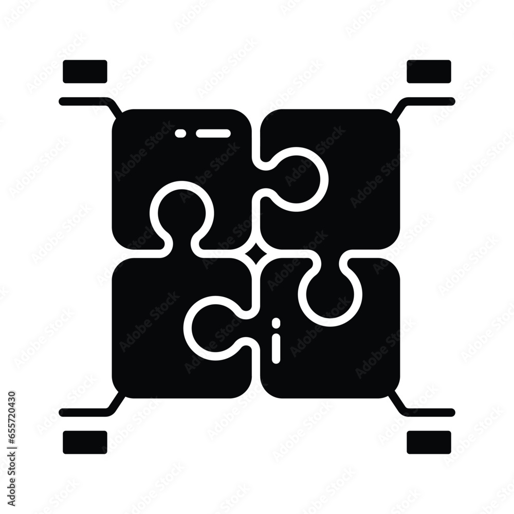 Puzzle infographic in modern style, isolated on white background Puzzle infographic in modern style, isolated on white background