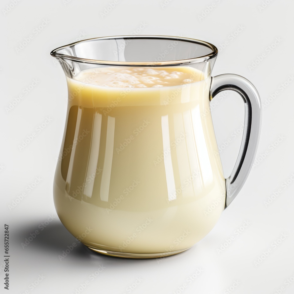 Full View Creamer On A Completely , Isolated On White Background, For Design And Printing Full View Creamer On A Completely , Isolated On White Background, For Design And Printing