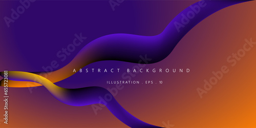 Abstract Geometric modern with Colorful gradient line wave background for template, banner, poster, flyer design. Vector illustration