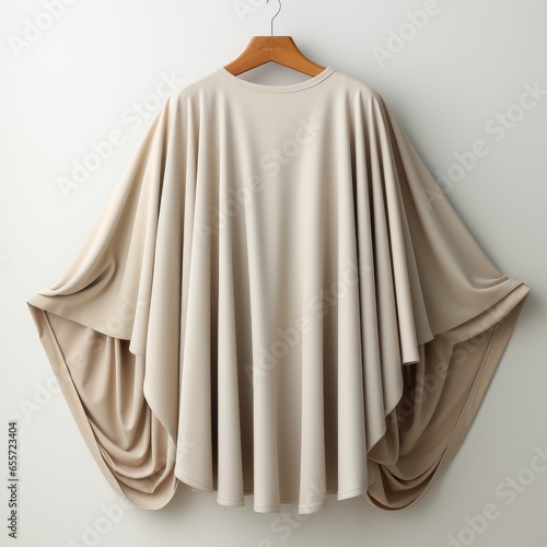 Full View Dolman Sleeve Topon A Completely, Isolated On White Background, For Design And Printing