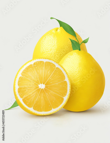 Set of Lemon fruit. Cut lemons in half and chopped. Suitable for Culinary Theme, Food Theme, Vegetables Theme, Agriculture Theme, Infographics and Other Graphic Related Assets.
