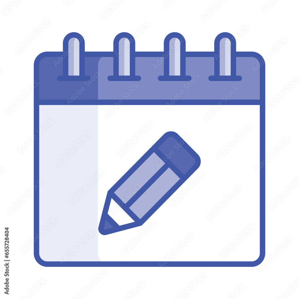 Well designed icon of daily planning in modern style Well designed icon of daily planning in modern style