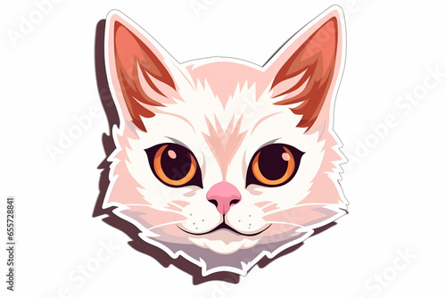 vector sticker design, a cat © Yoshimura