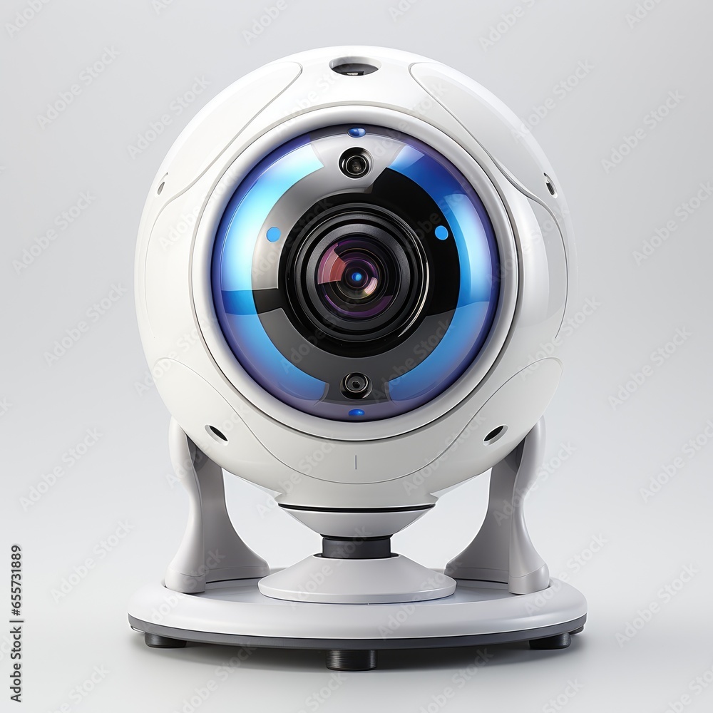 Full View Webcamon A Completely , Isolated On White Background, For Design And Printing Full View Webcamon A Completely , Isolated On White Background, For Design And Printing