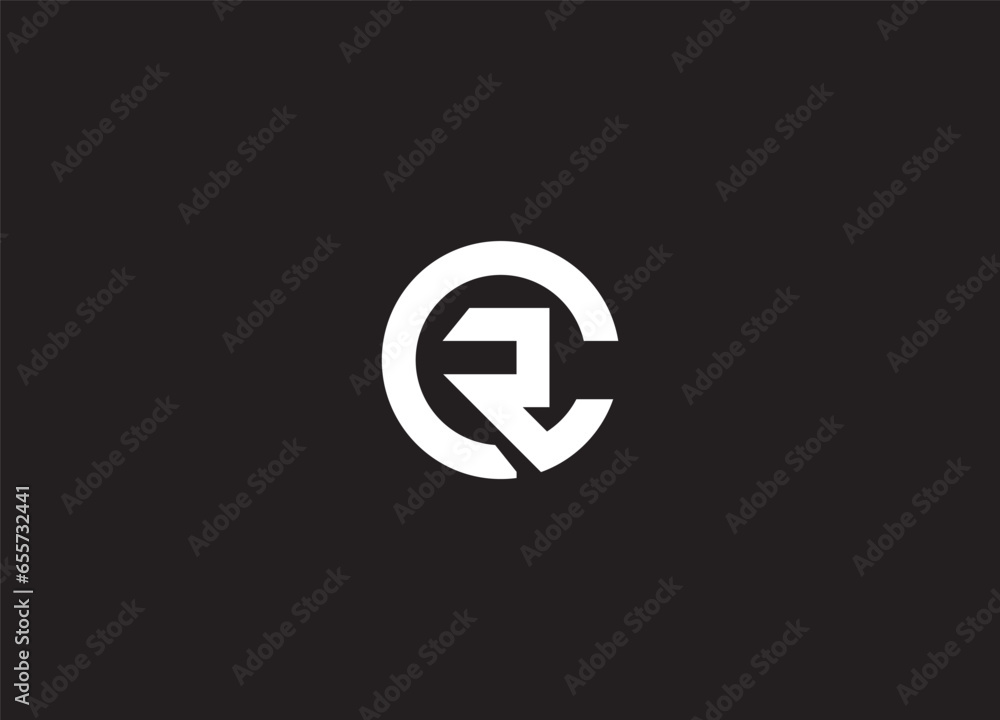 CR letter logo design and initial logo CR letter logo design and initial logo