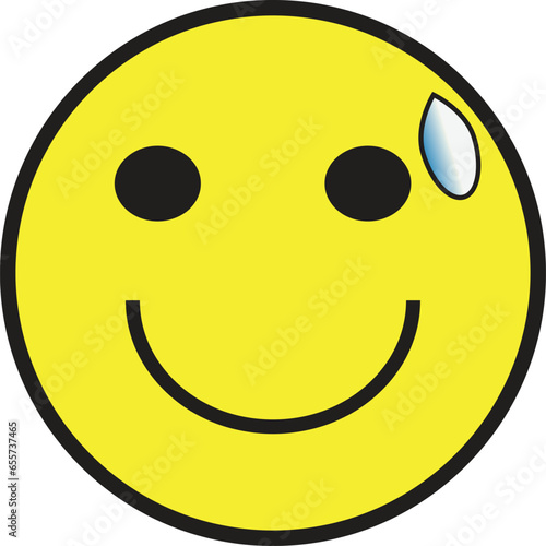 This is vector smile emoji. Ii is editable 
