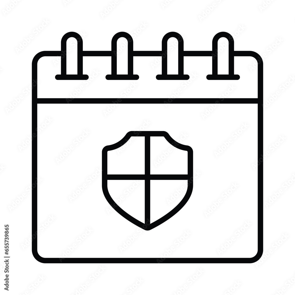 Check this carefully crafted icon of security calendar Check this carefully crafted icon of security calendar