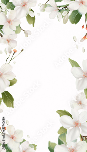 wedding floral card background with flowers © Marvin