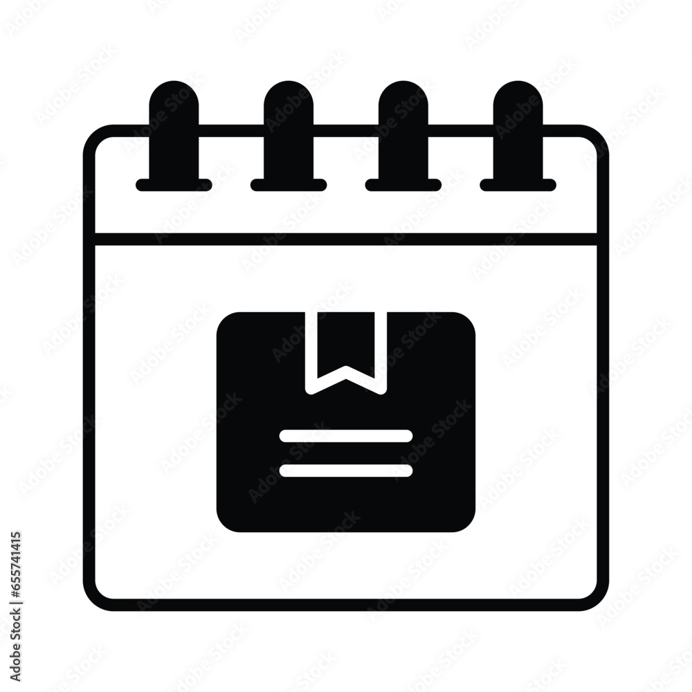 Package with calendar, well designed vector of package delivery date Package with calendar, well designed vector of package delivery date