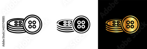 The Sewing Button icon symbolizes the small yet significant detail in the world of tailoring and fashion.