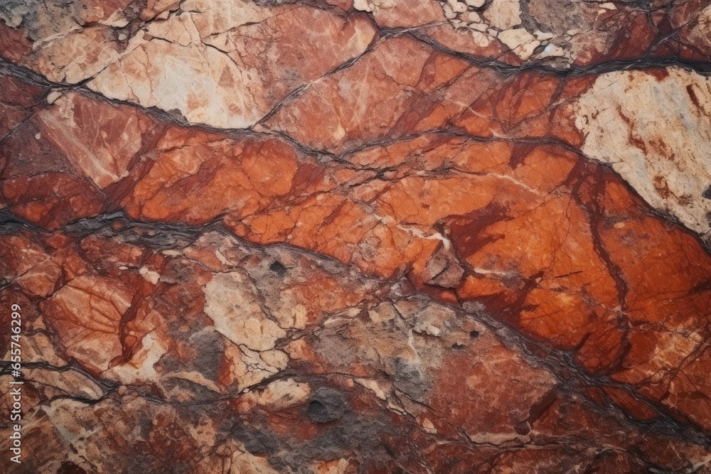 Dark red orange brown rock texture with cracks. Close-up. Rough mountain surface. Stone granite background for design Dark red orange brown rock texture with cracks. Close-up. Rough mountain surface. Stone granite background for design