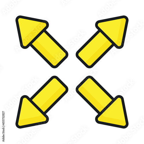 Check this carefully crafted icon of directional arrows