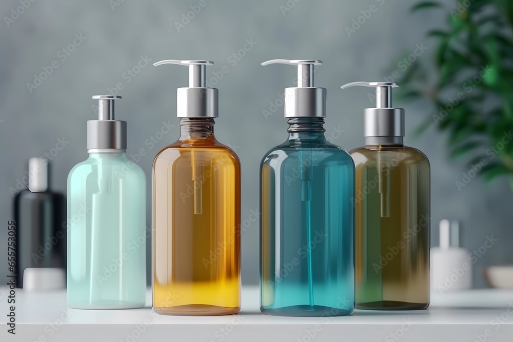 Elegance In Rows: Bathroom Sanitation Products In Cosmetics Photography