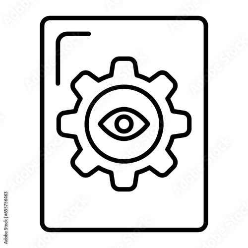 biochemical style outline icon