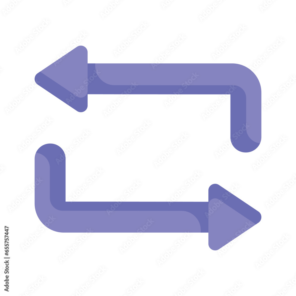 Download this premium icon of repeat arrow in trend style Download this premium icon of repeat arrow in trend style