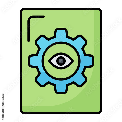 Biomechanical Line Color Icon