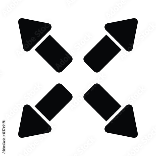 Check this carefully crafted icon of directional arrows